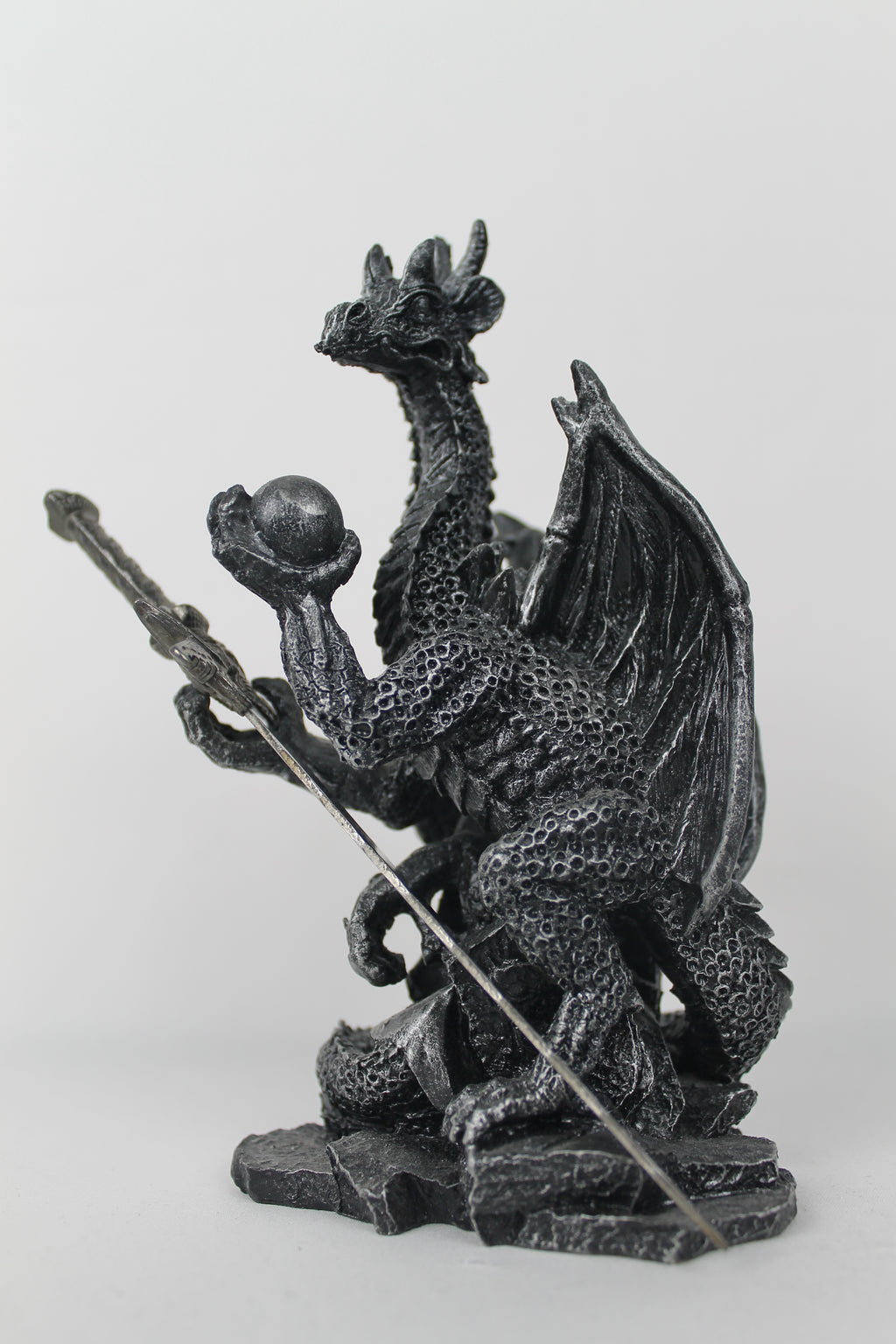 Dragon with sword | Resin figurine with metal letter opener