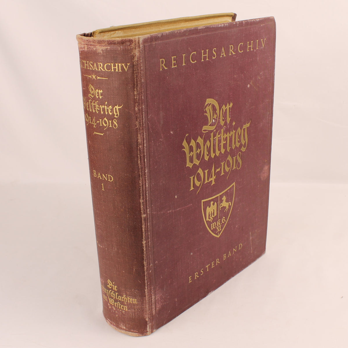 La guerra mondiale 1914-1918 - Reichsarchiv Volume 1 - E. S. Mittler & Sohn, Berlino 1925