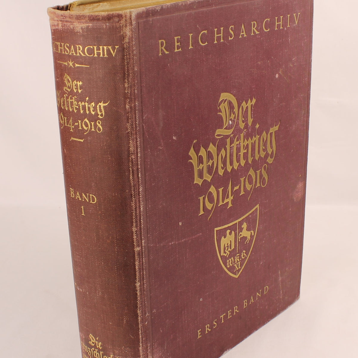 La guerra mondiale 1914-1918 - Reichsarchiv Volume 1 - E. S. Mittler & Sohn, Berlino 1925