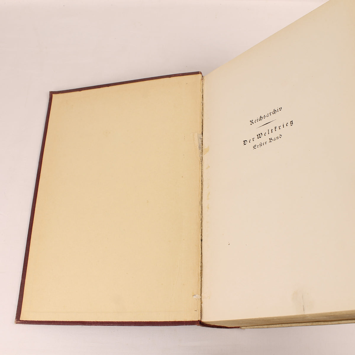 La guerra mondiale 1914-1918 - Reichsarchiv Volume 1 - E. S. Mittler & Sohn, Berlino 1925