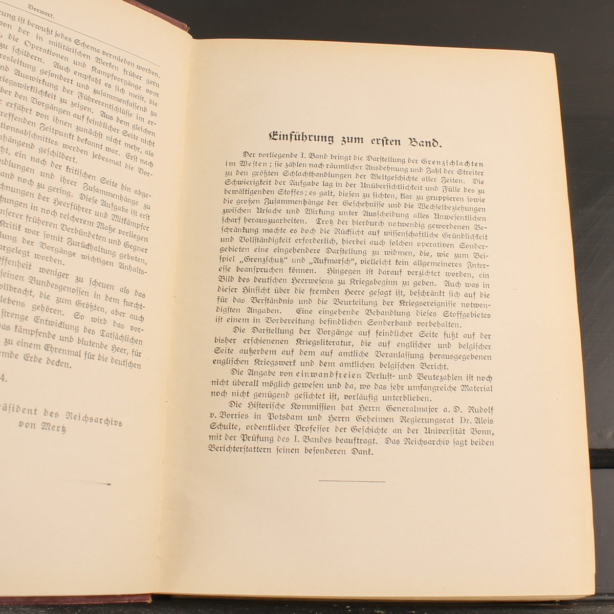 La guerra mondiale 1914-1918 - Reichsarchiv Volume 1 - E. S. Mittler & Sohn, Berlino 1925