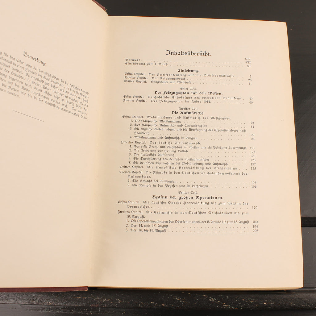 La guerra mondiale 1914-1918 - Reichsarchiv Volume 1 - E. S. Mittler & Sohn, Berlino 1925
