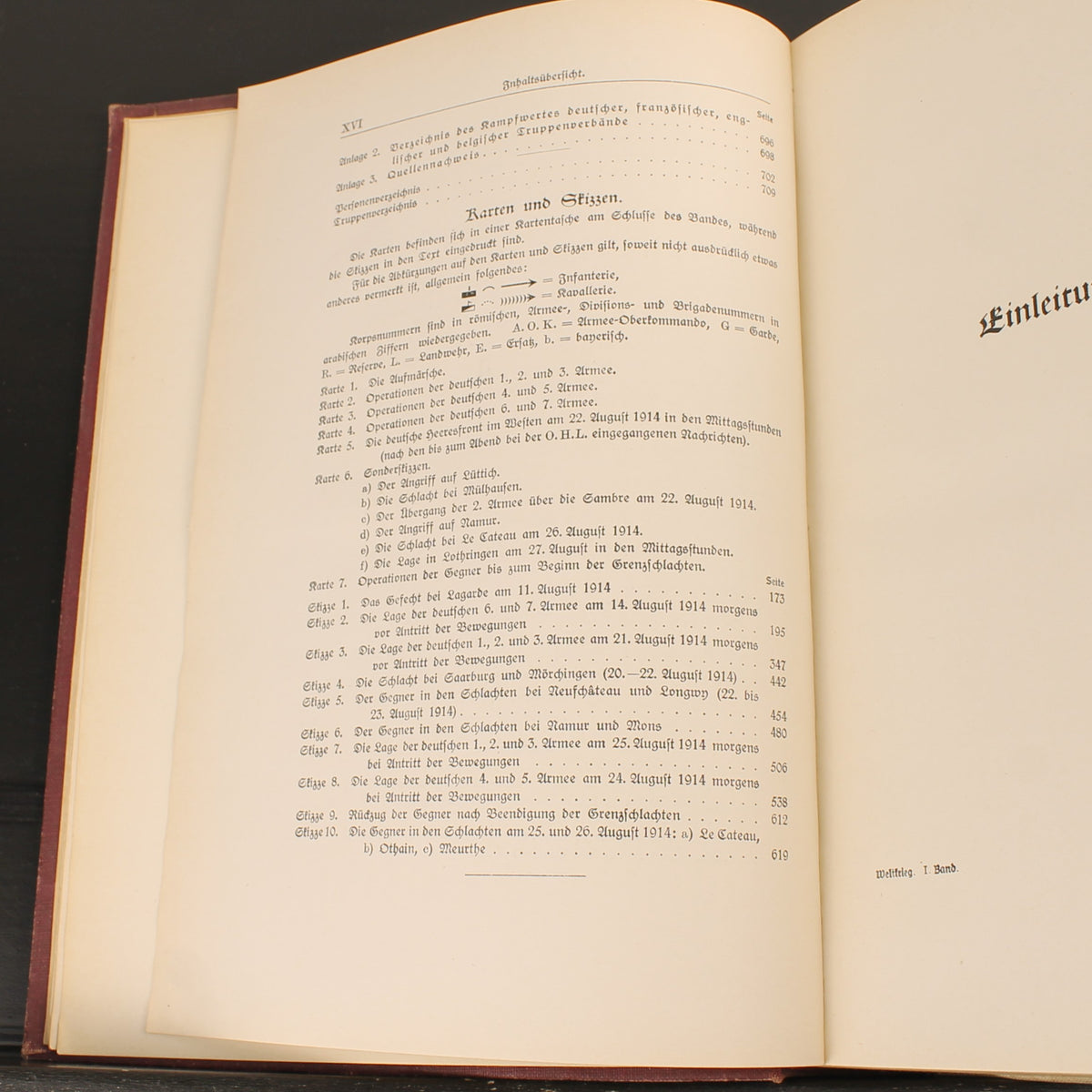 La guerra mondiale 1914-1918 - Reichsarchiv Volume 1 - E. S. Mittler & Sohn, Berlino 1925