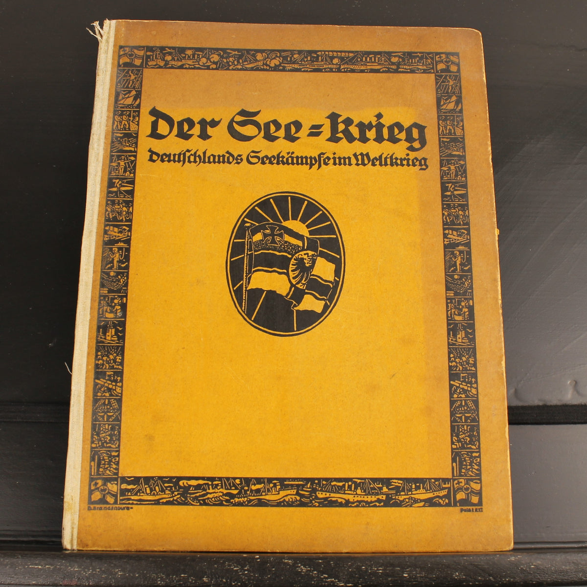 The Naval War | WWI German Navy Book | Der Gelbe Verlag 1915