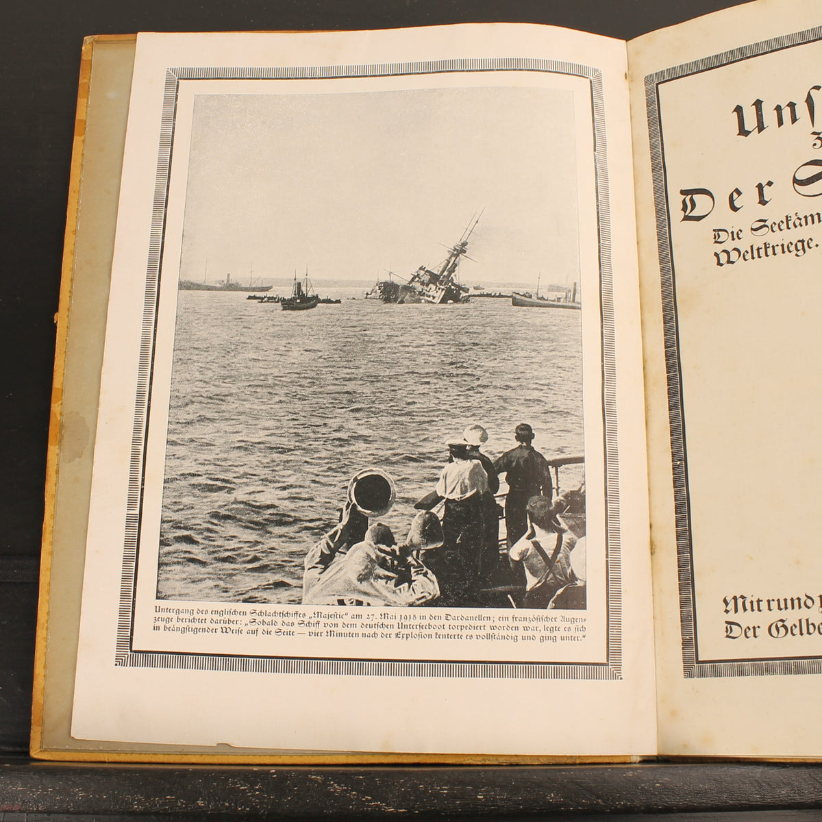 La Guerre navale | Livre de la Marine allemande de la Première Guerre mondiale | Der Gelbe Verlag 1915