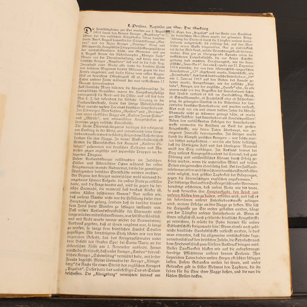 The Naval War | WWI German Navy Book | Der Gelbe Verlag 1915