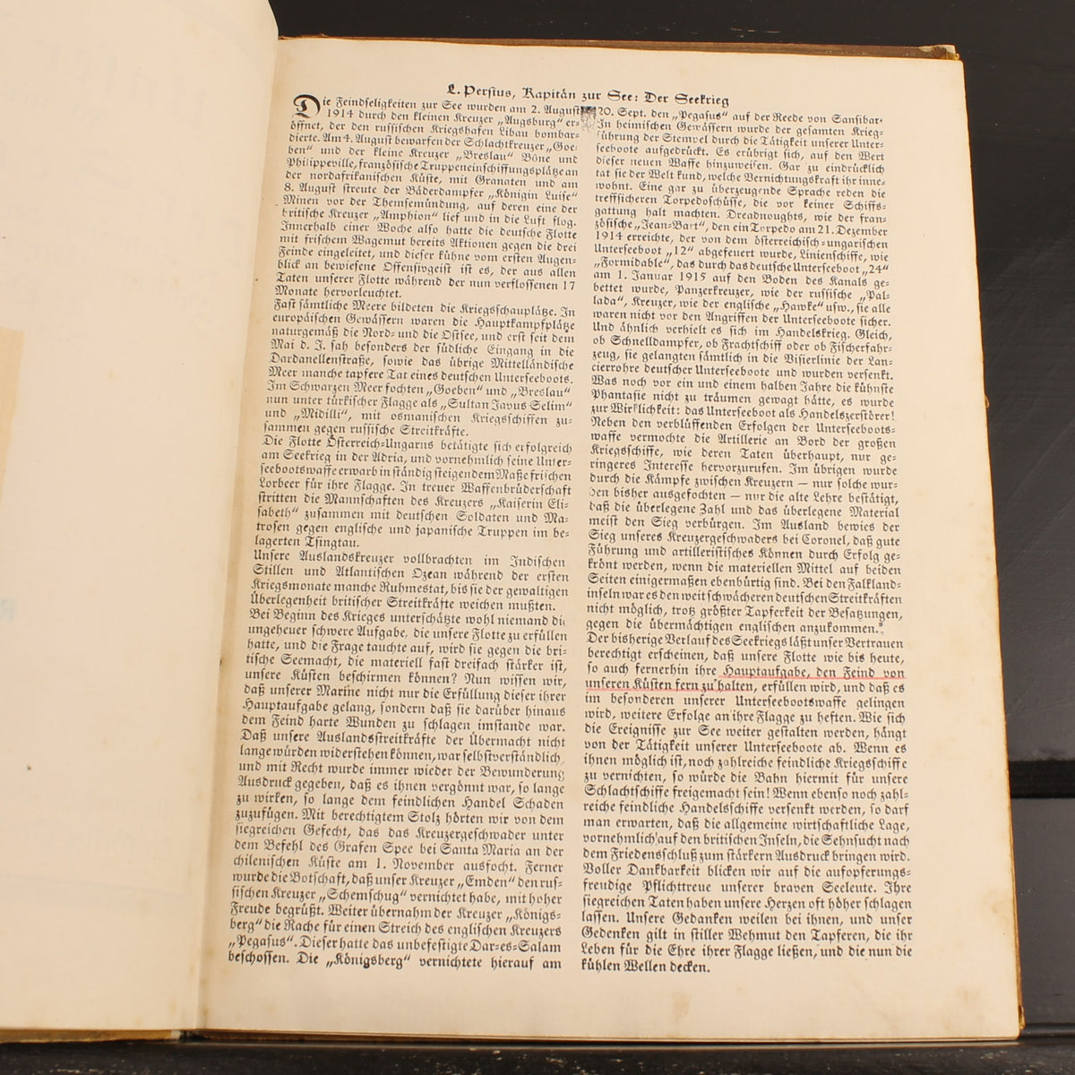 The Naval War | WWI German Navy Book | Der Gelbe Verlag 1915
