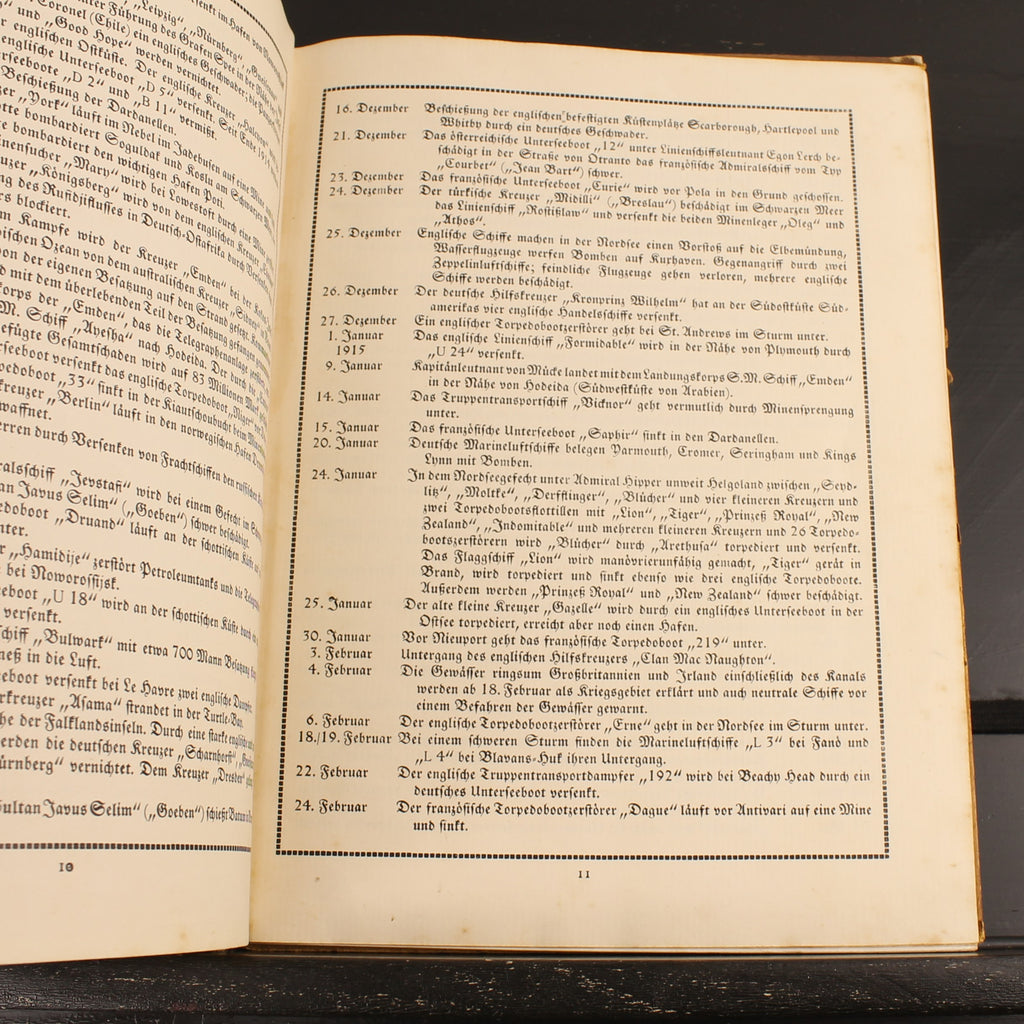 The Naval War | WWI German Navy Book | Der Gelbe Verlag 1915