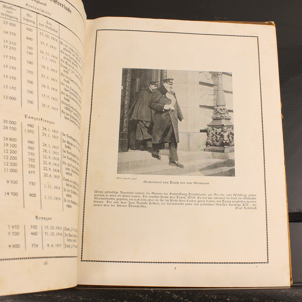 The Naval War | WWI German Navy Book | Der Gelbe Verlag 1915
