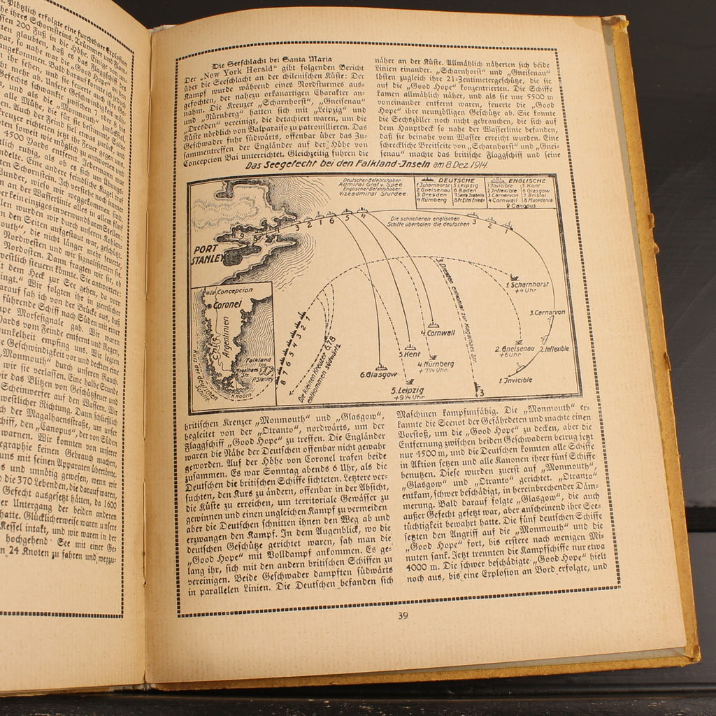 The Naval War | WWI German Navy Book | Der Gelbe Verlag 1915