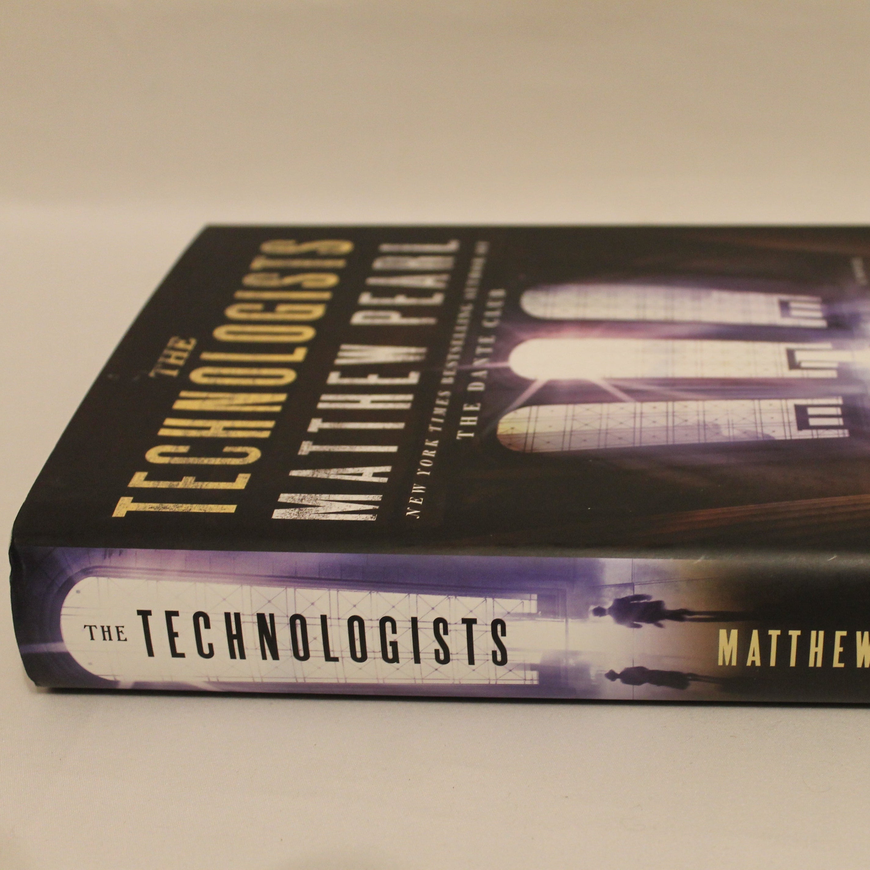Book titled 'The Technologists' by Matthew Pearl on a plain background