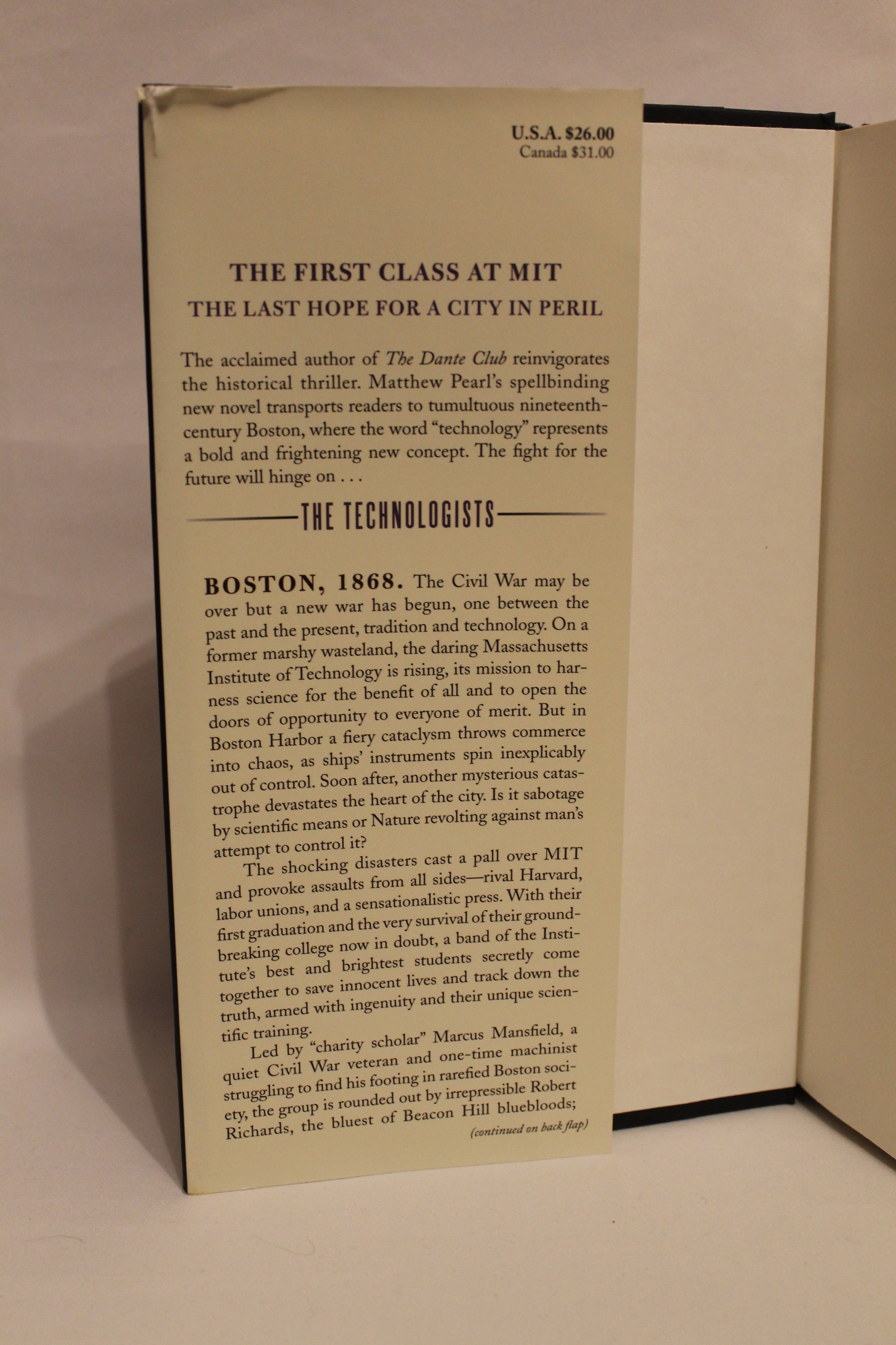 The Technologists | Matthew Pearl (first edition)