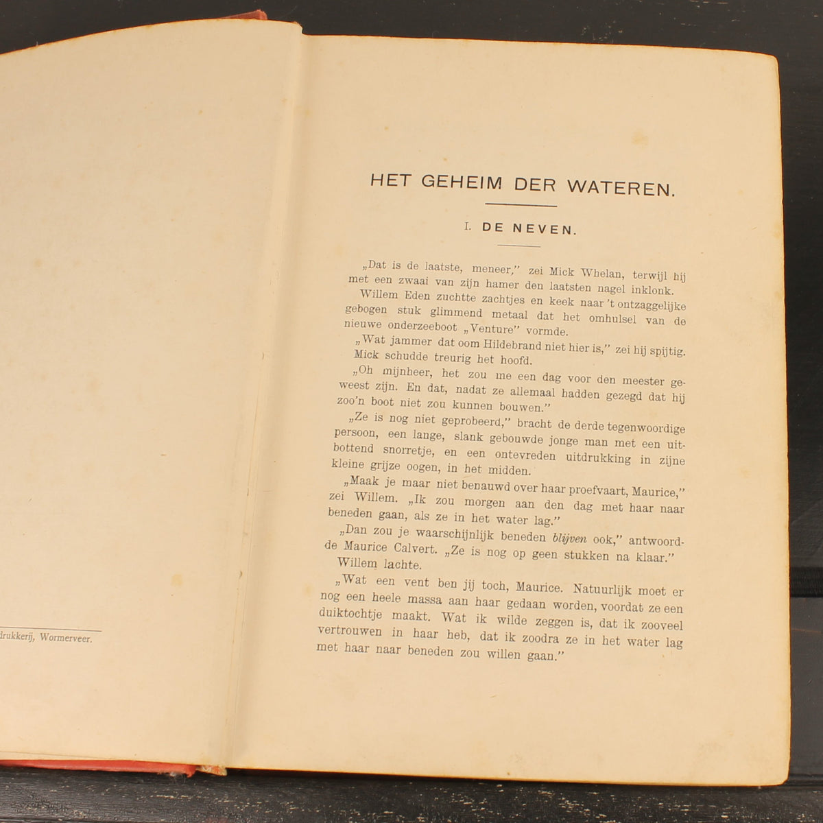 Het Geheim der Wateren | W.J. van Voorst | Antiek Jongensboek 1913