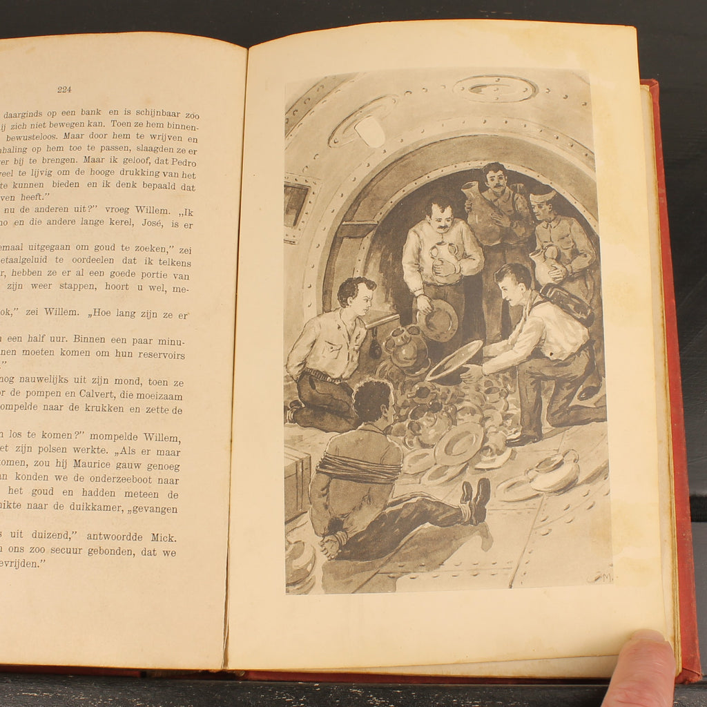 Het Geheim der Wateren | W.J. van Voorst | Antiek Jongensboek 1913