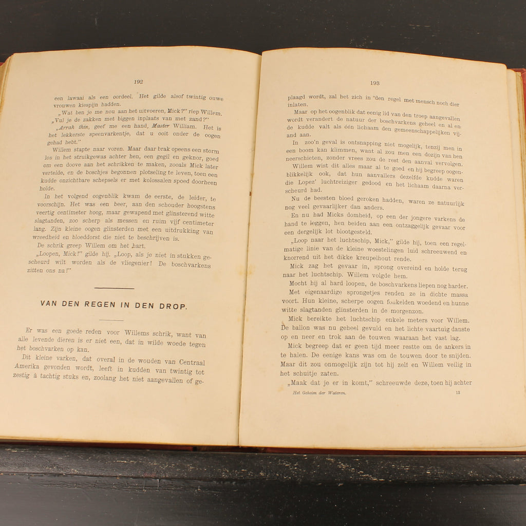 Het Geheim der Wateren | W.J. van Voorst | Antiek Jongensboek 1913
