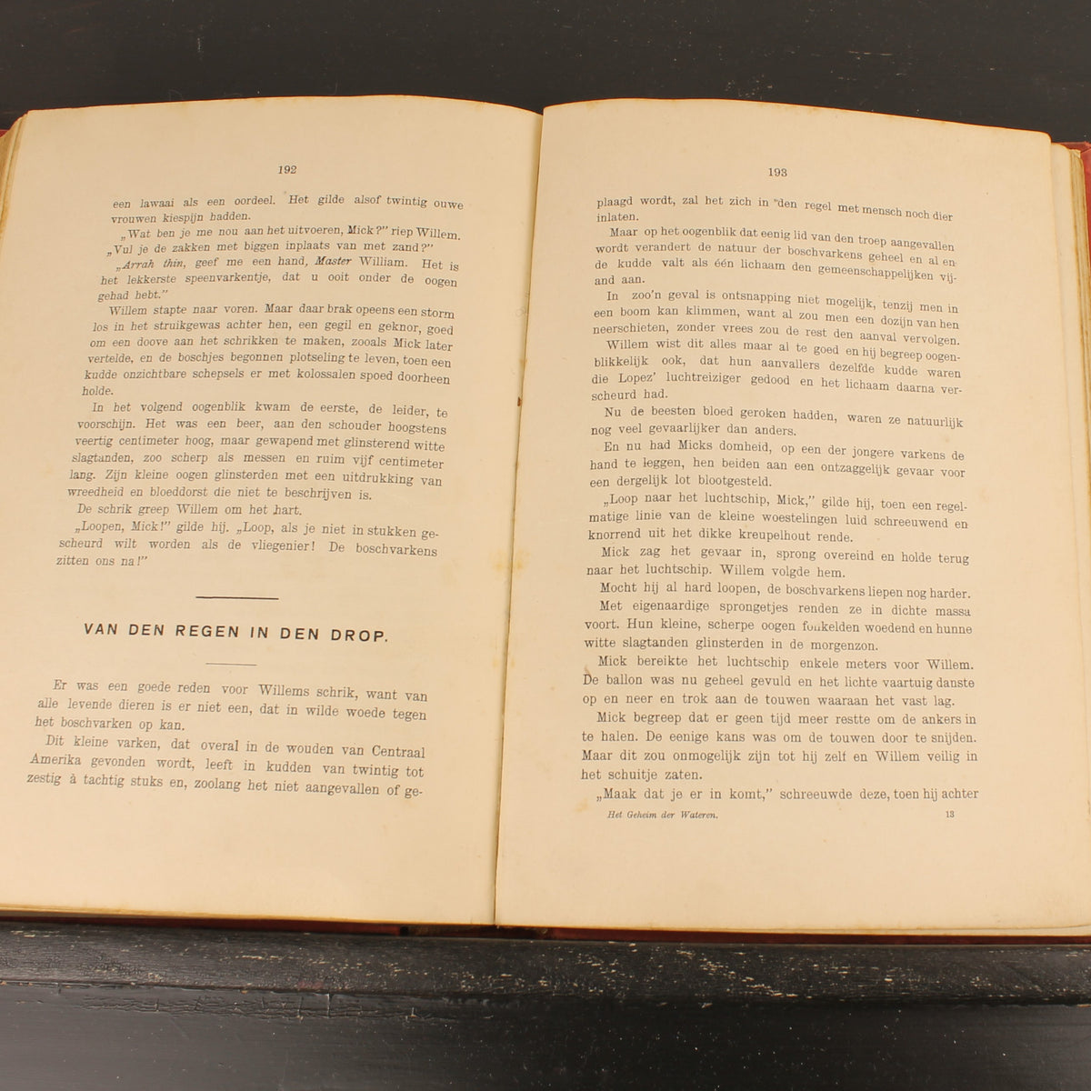 Het Geheim der Wateren | W.J. van Voorst | Antiek Jongensboek 1913