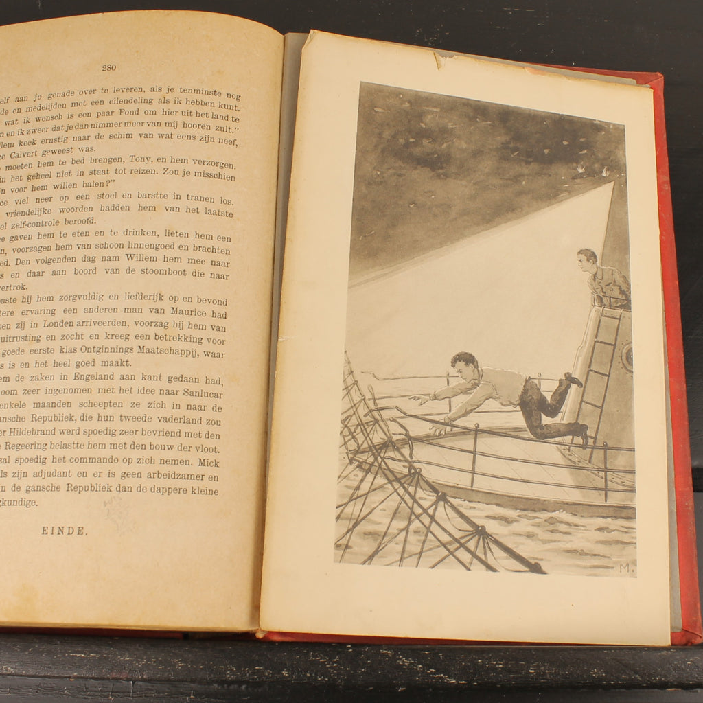 Het Geheim der Wateren | W.J. van Voorst | Antiek Jongensboek 1913