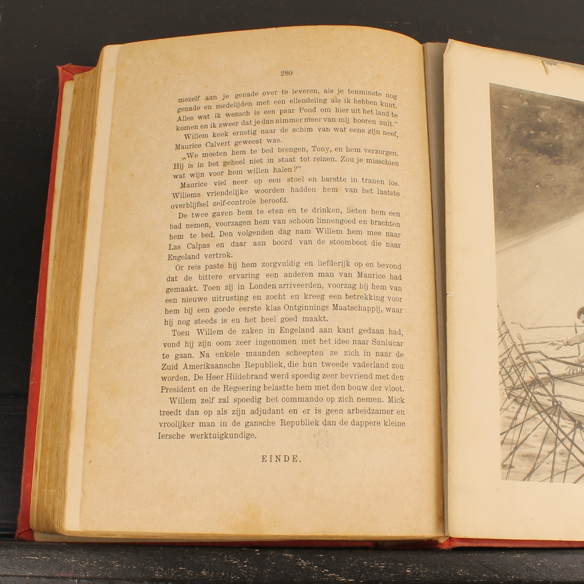 Het Geheim der Wateren | W.J. van Voorst | Antiek Jongensboek 1913