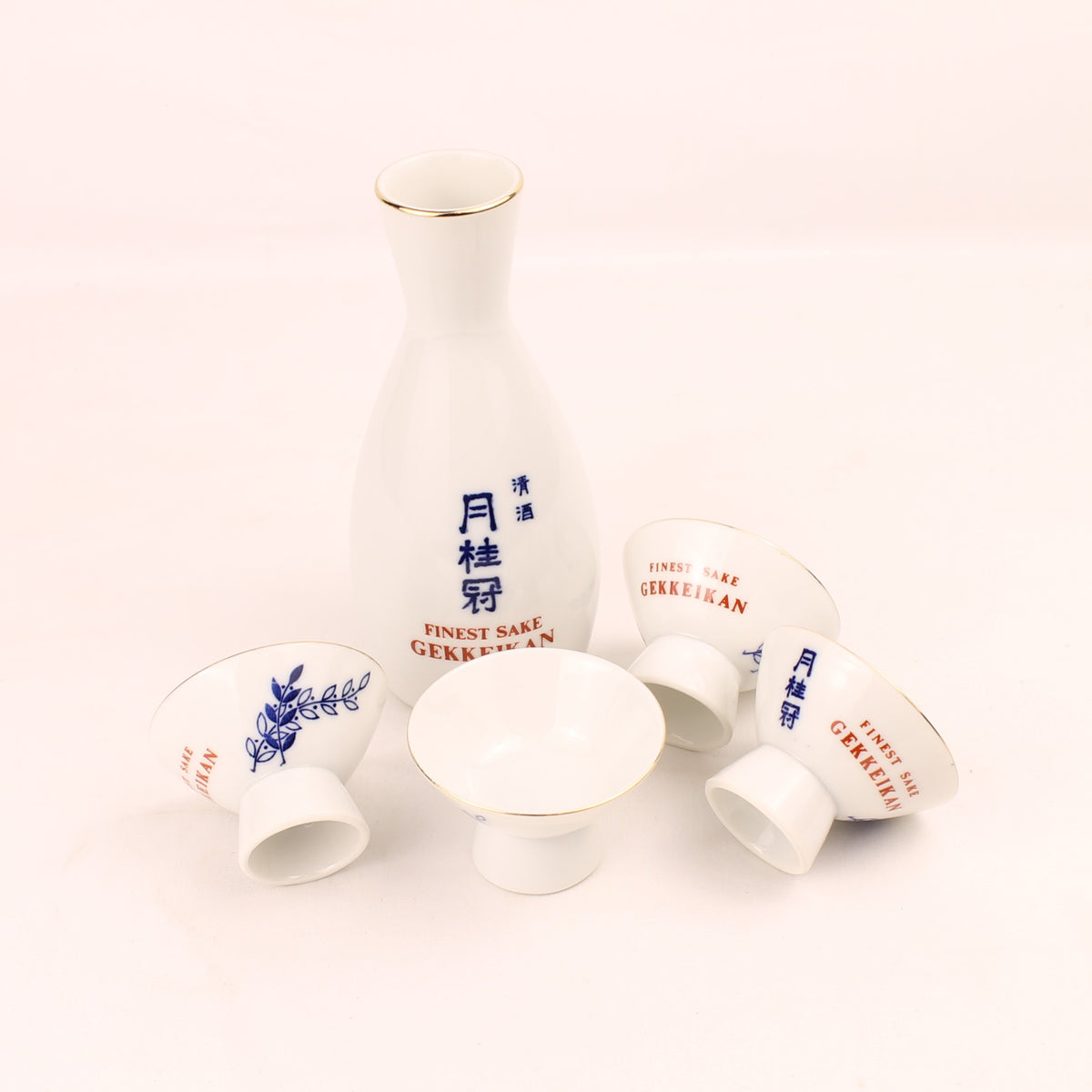 Gekkeikan Sake Set | 5-delig | Japans Vintage ca. 1970