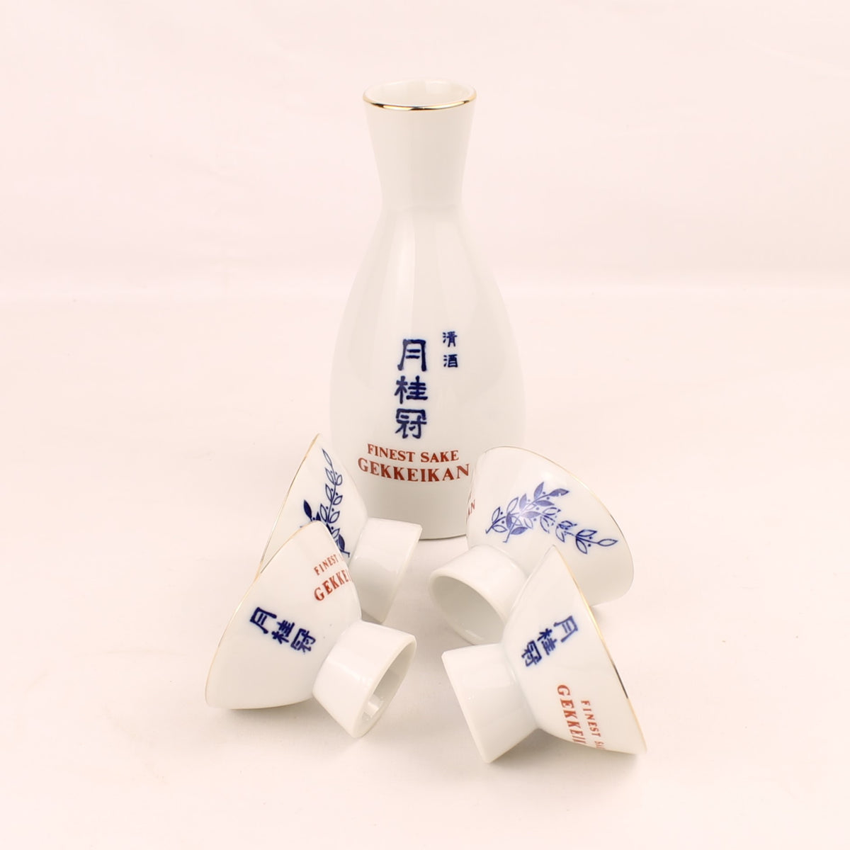 Gekkeikan Sake Set | 5-delig | Japans Vintage ca. 1970