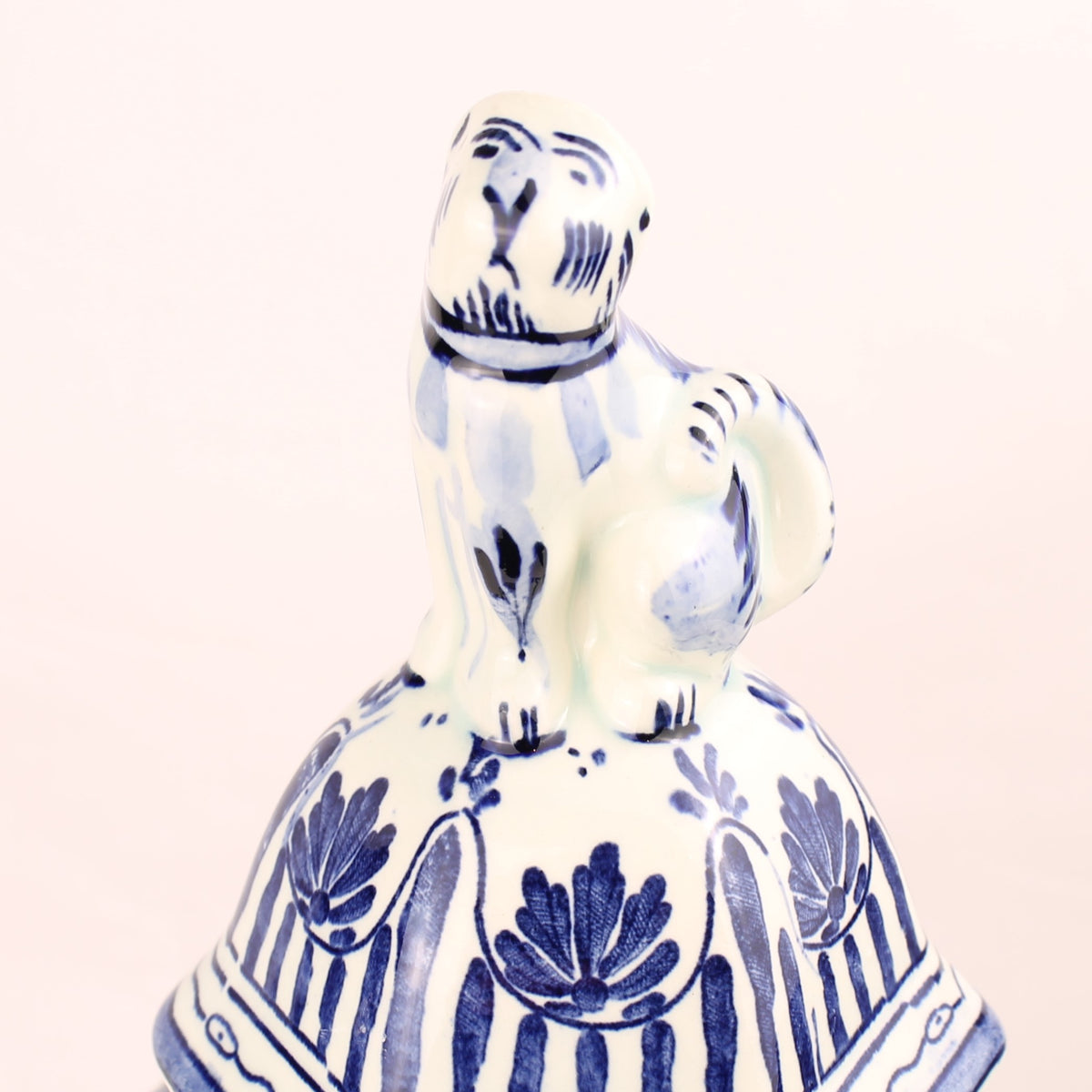 Boch Belgium voor Royal Sphinx Delfts Blauwe Dekselvaas met Leeuw