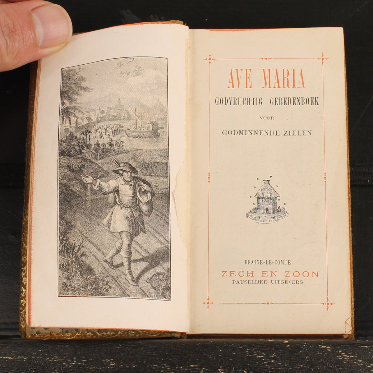 Ave Maria - Prayer book - Braine-le-Comte, Belgium c. 1927