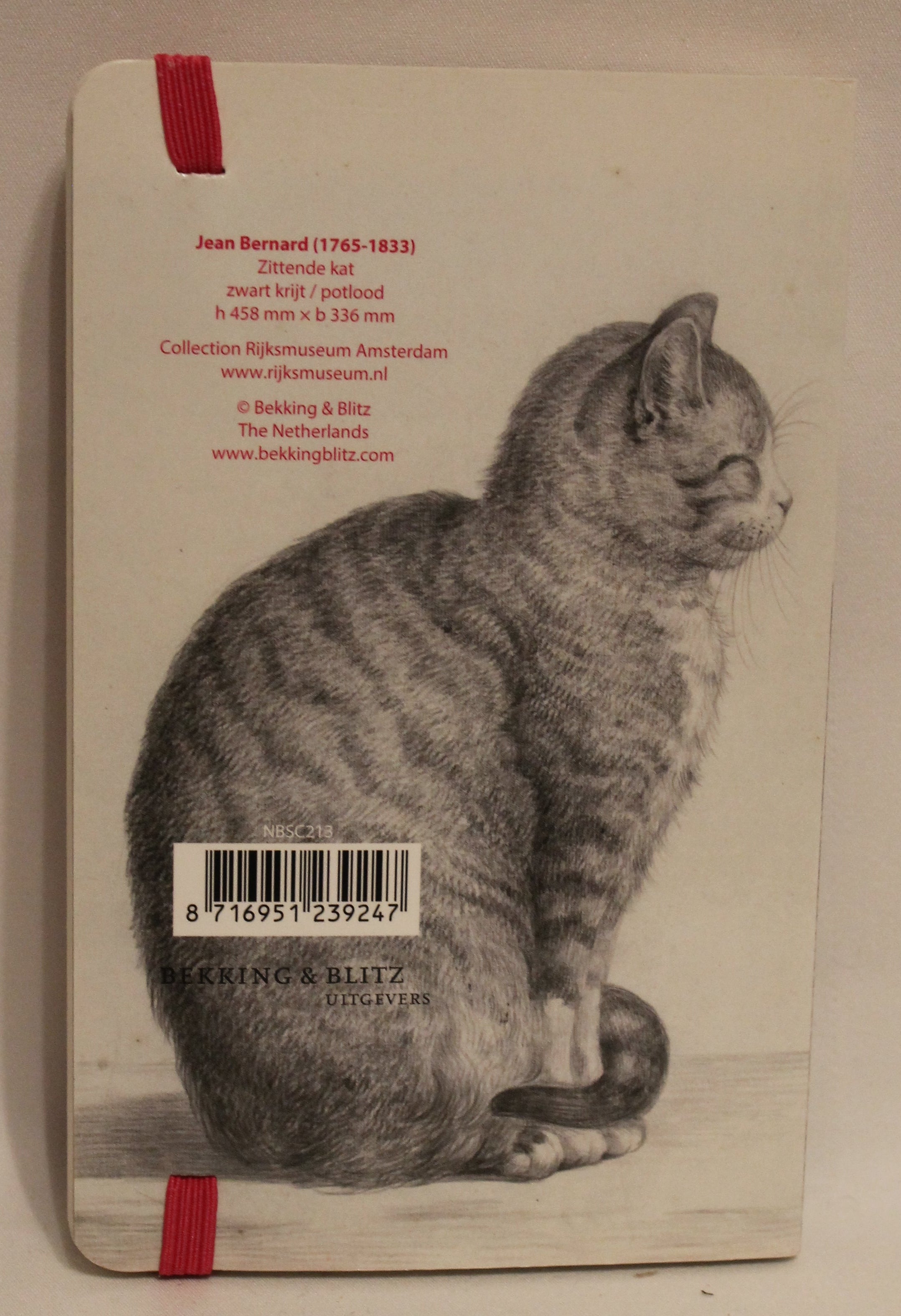 Notitieboekje Rijksmuseum | "Zittende Kat" van Jean Bernard op de kaft