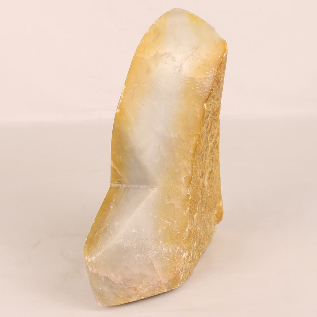 Escultura de Calcita-Ónix amarillo miel | Piedra natural tallada