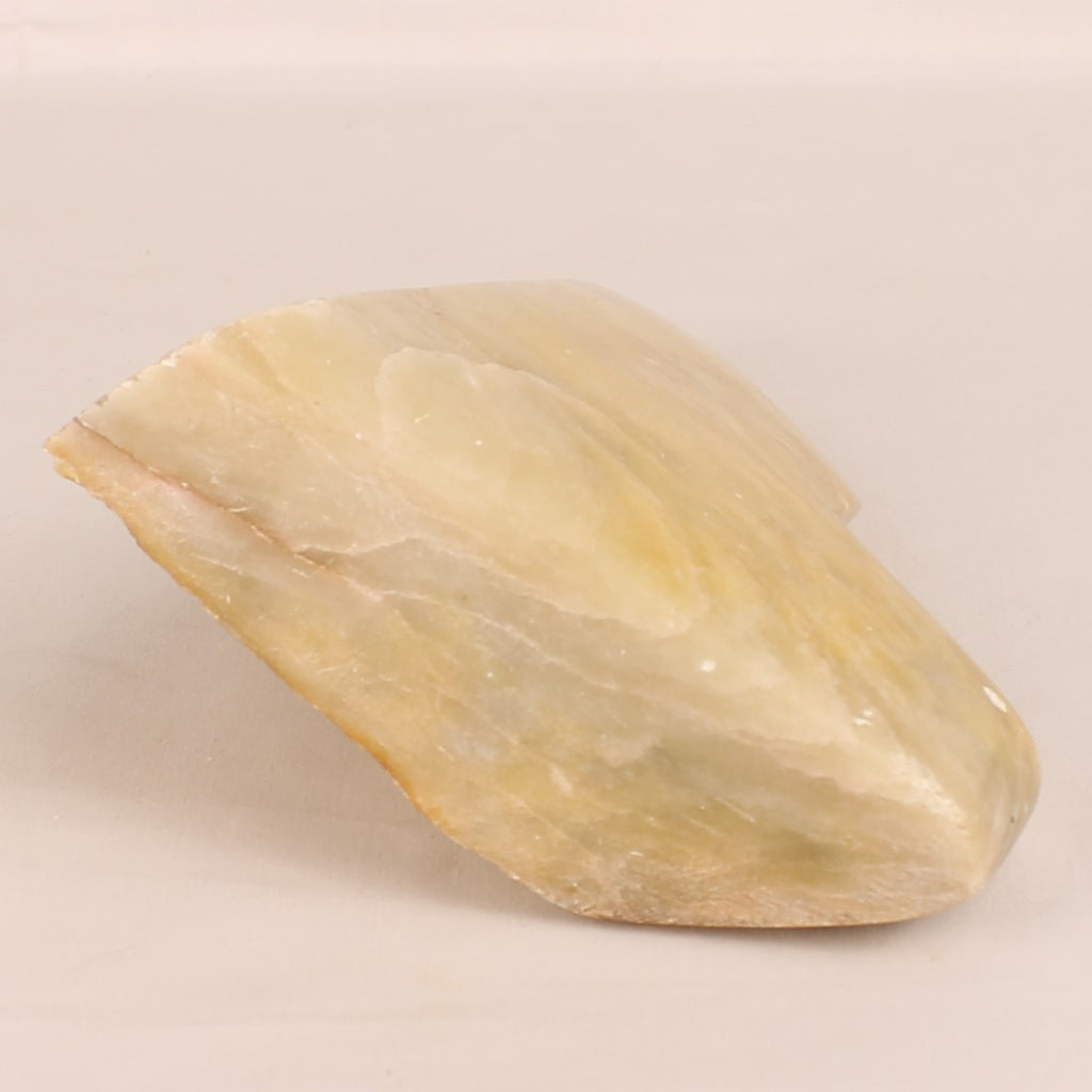 Escultura de Calcita-Ónix amarillo miel | Piedra natural tallada