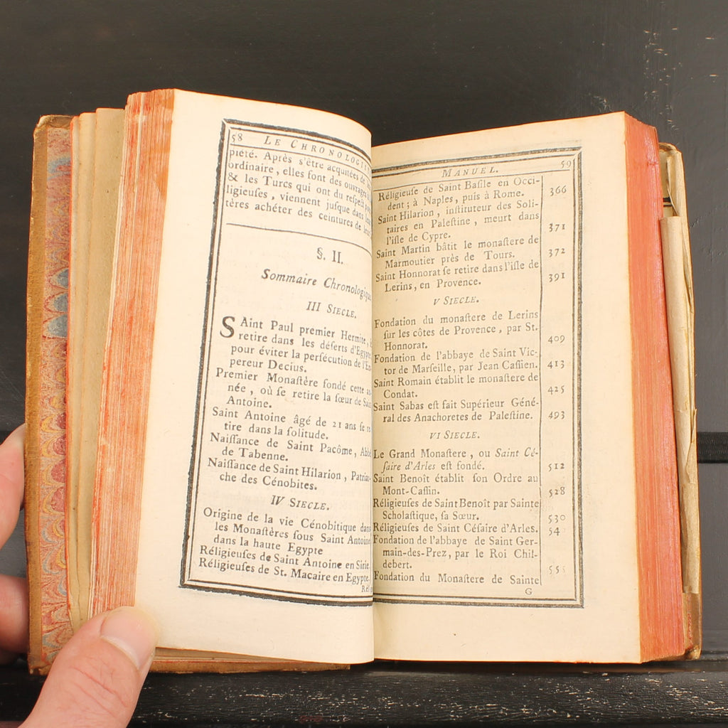 Le Chronologiste Manuel | Libraires Associés - Paris 1766 | Chaudon | Falttabelle