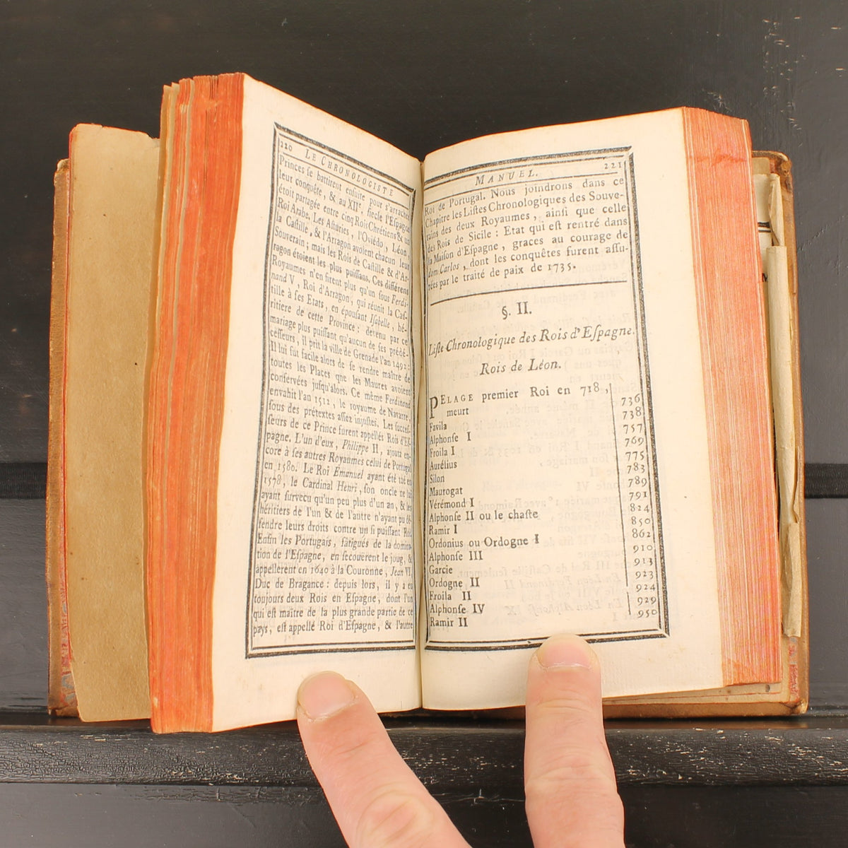 Le Chronologiste Manuel | Libraires Associés - Paris 1766 | Chaudon | Falttabelle
