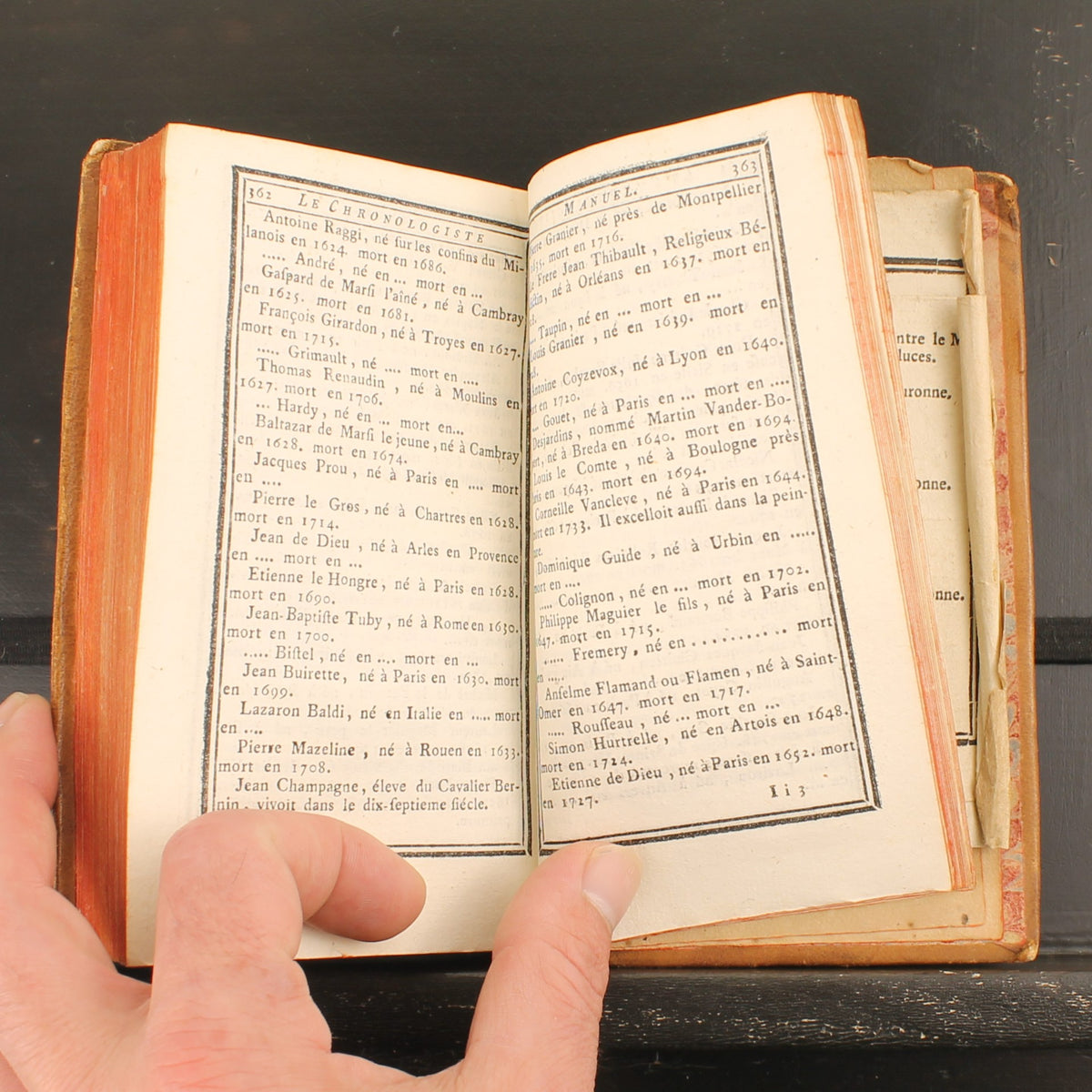 Le Chronologiste Manuel | Libraires Associés - Paris 1766 | Chaudon | Falttabelle