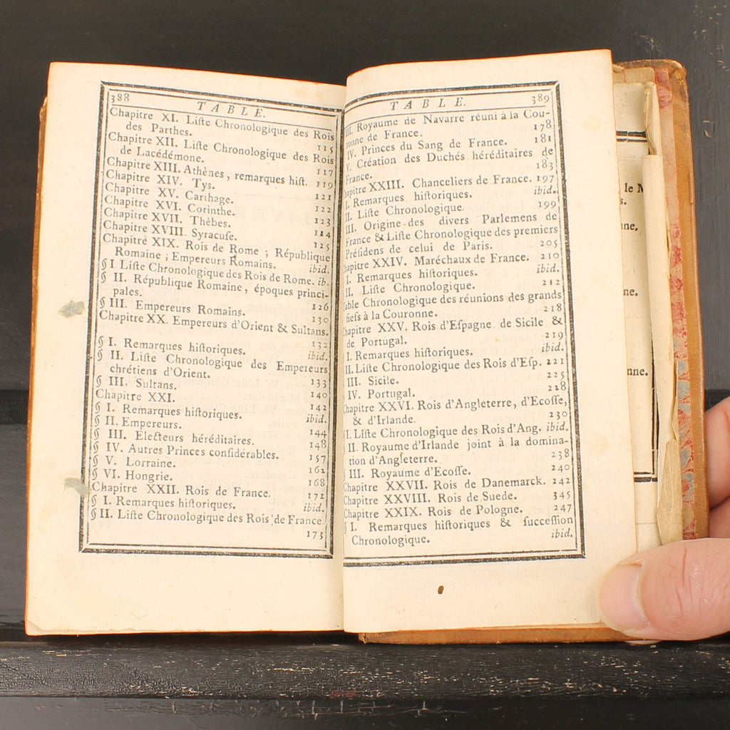Le Chronologiste Manuel | Libraires Associés - Paris 1766 | Chaudon | Falttabelle