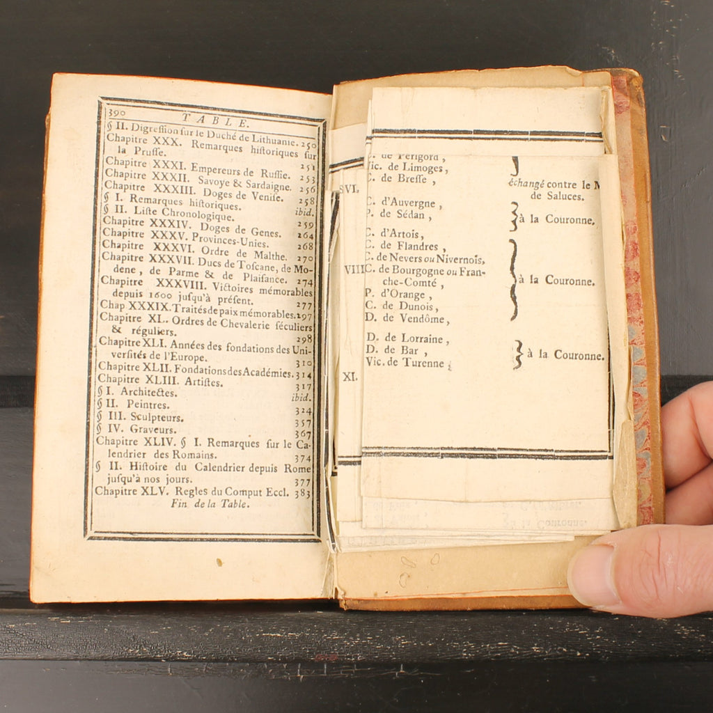 Le Chronologiste Manuel | Libraires Associés - Paris 1766 | Chaudon | Falttabelle