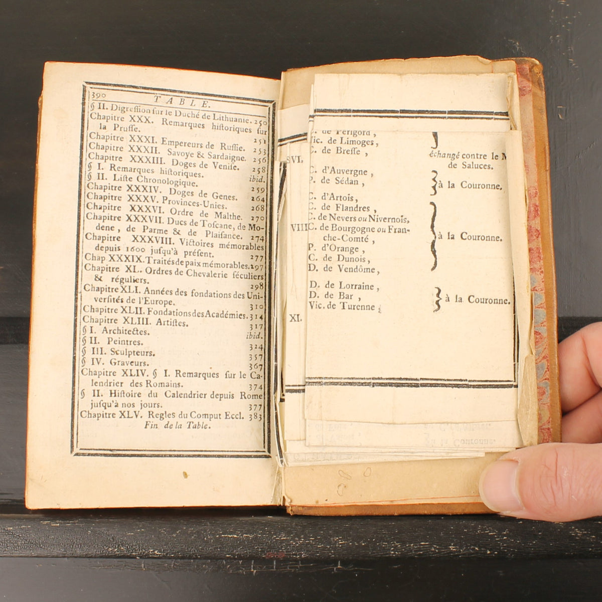 Le Chronologiste Manuel | Libraires Associés - Paris 1766 | Chaudon | Falttabelle