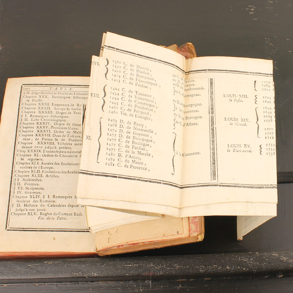 Le Chronologiste Manuel | Libraires Associés - Paris 1766 | Chaudon | Falttabelle