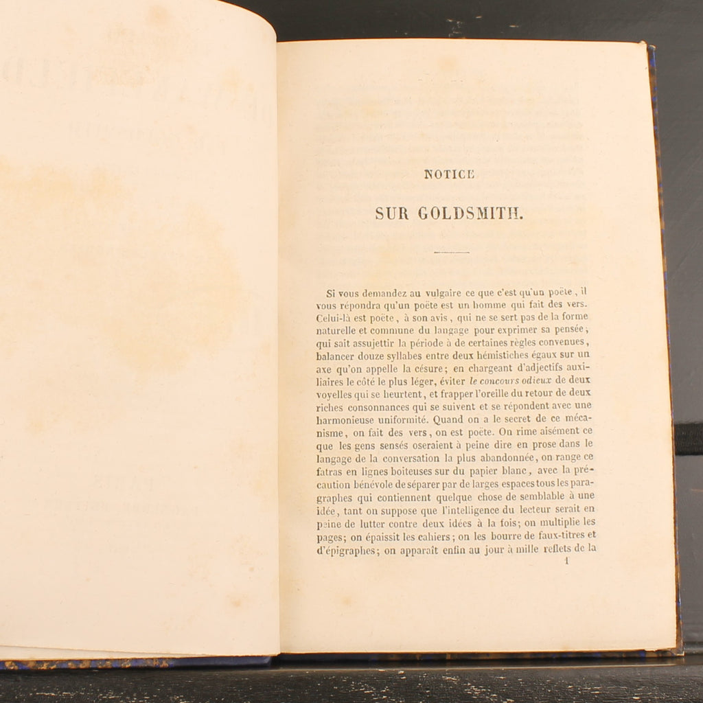 Der Landpfarrer von Wakefield von Oliver Goldsmith - Charles Nodier - Pagnerre, Verleger Paris 1847