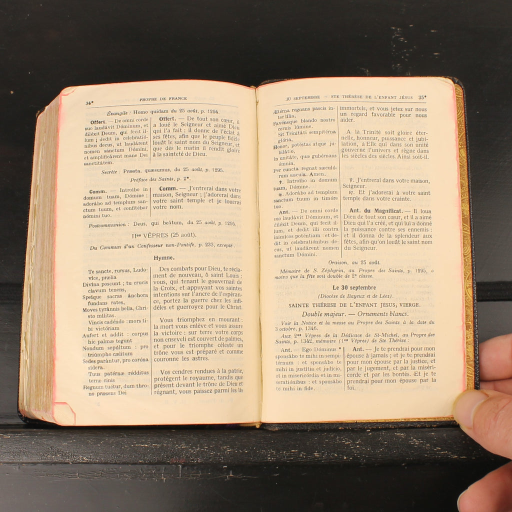 Roman Vespers Missal - French-Latin Missal - Desclée De Brouwer & Cie, Bruges 1933