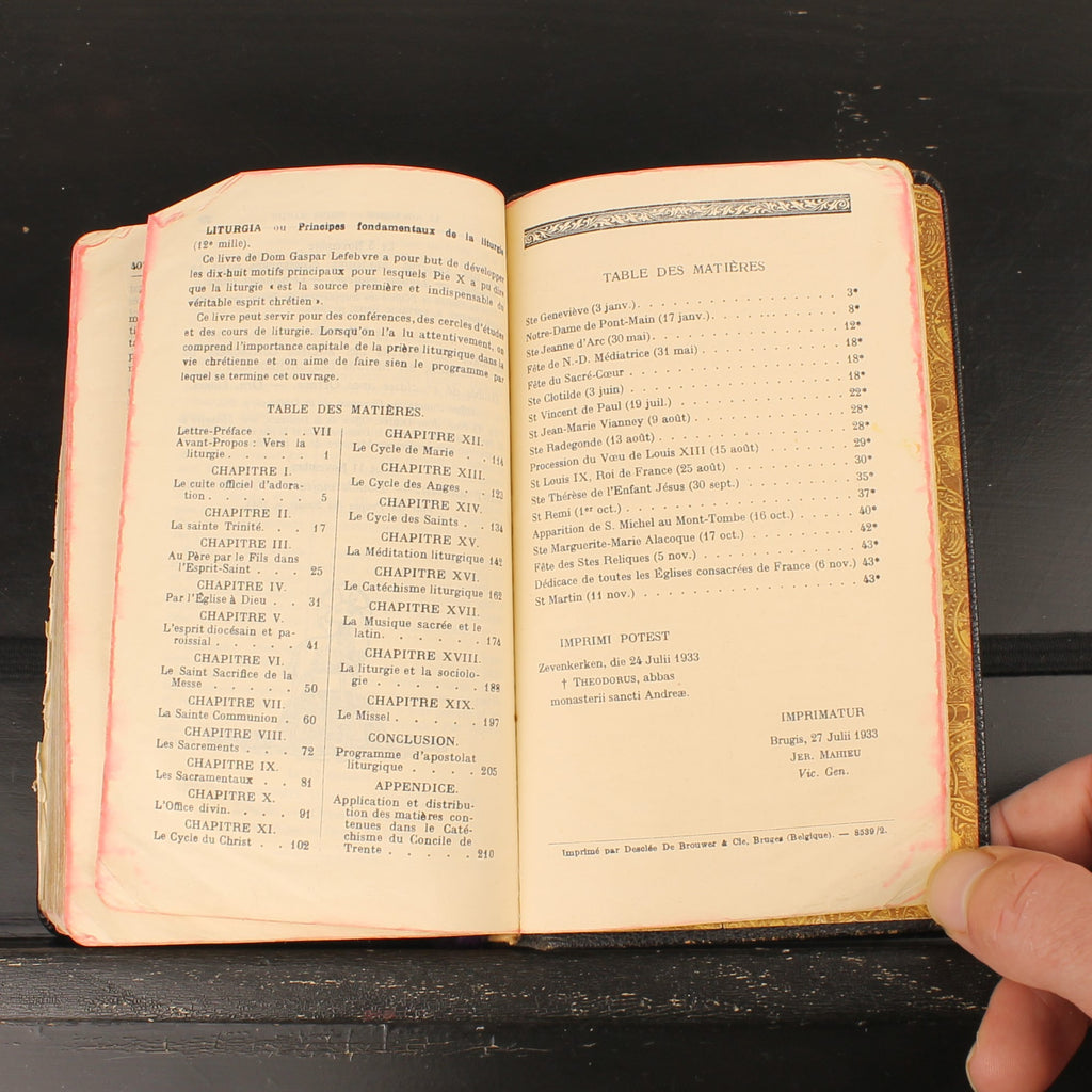 Roman Vespers Missal - French-Latin Missal - Desclée De Brouwer & Cie, Bruges 1933