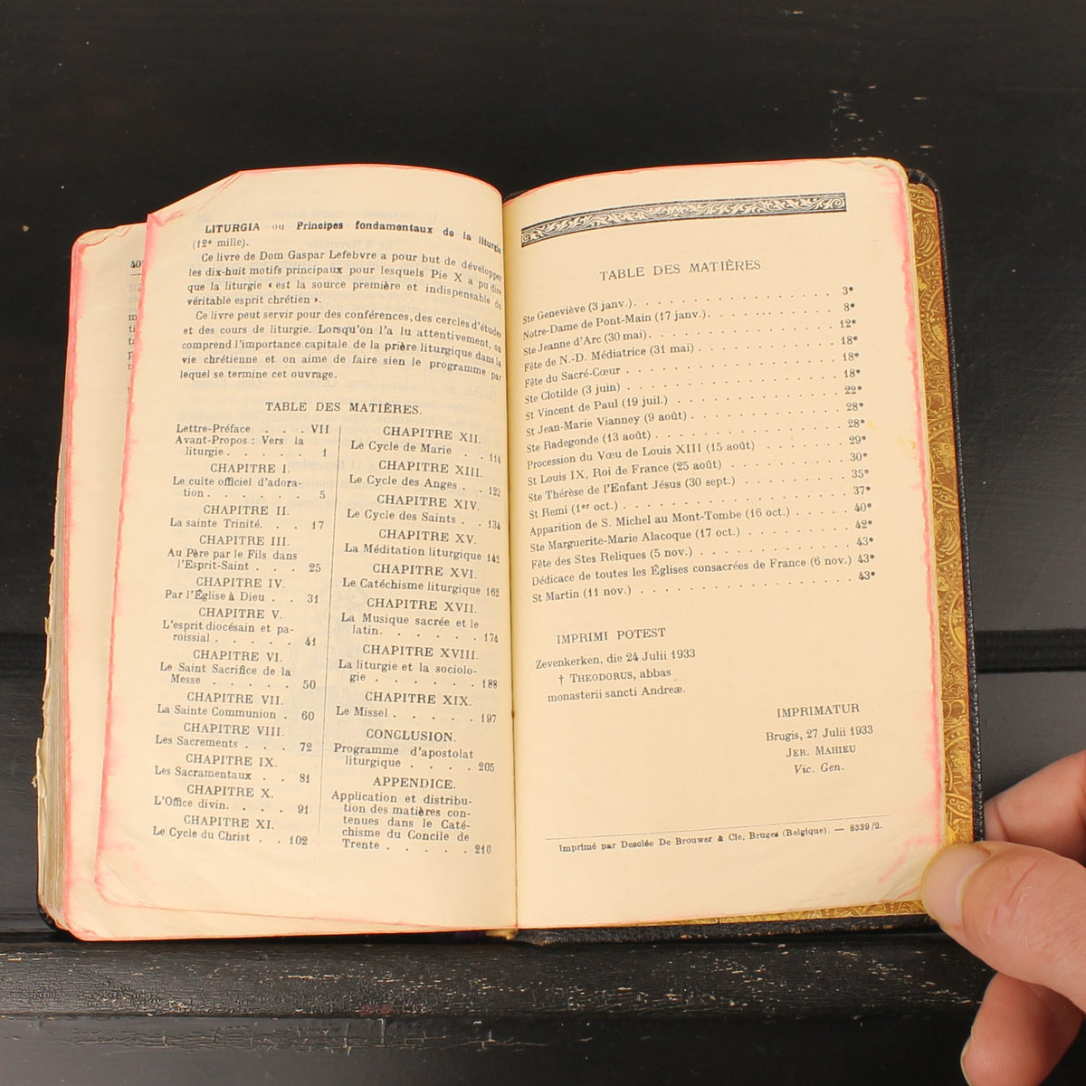 Roman Vespers Missal - French-Latin Missal - Desclée De Brouwer & Cie, Bruges 1933