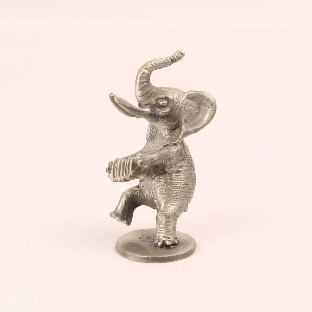 Artil Utrecht Tinnen Olifant met Accordeon | 92% Tin | ca. 1970-1990