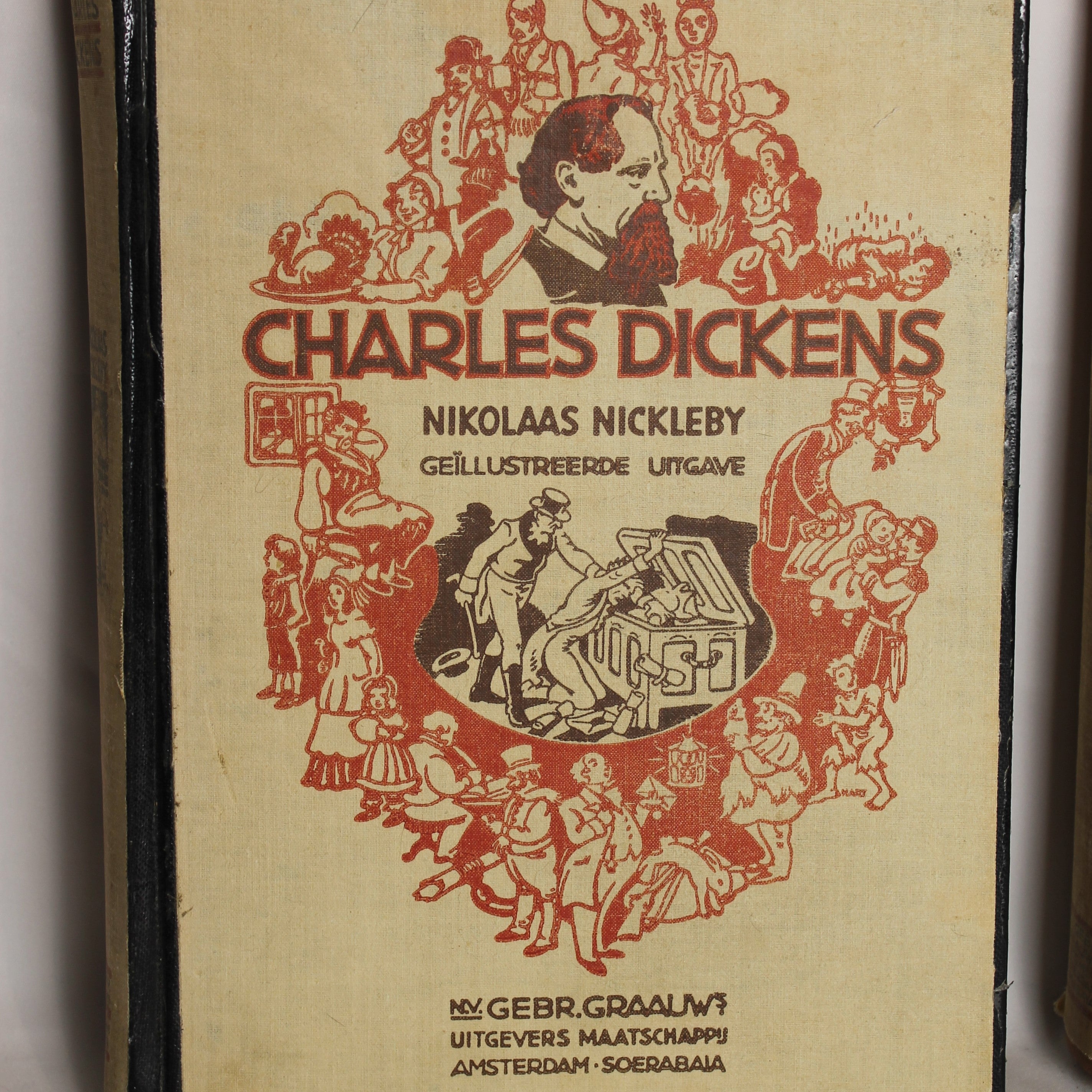 Charles Dickens - David Copperfield & Nikolaas Nickleby - Geïllustreerde Uitgaven - N.V. Gebr. Graauw Amsterdam / Soerabaia – ca. 1930