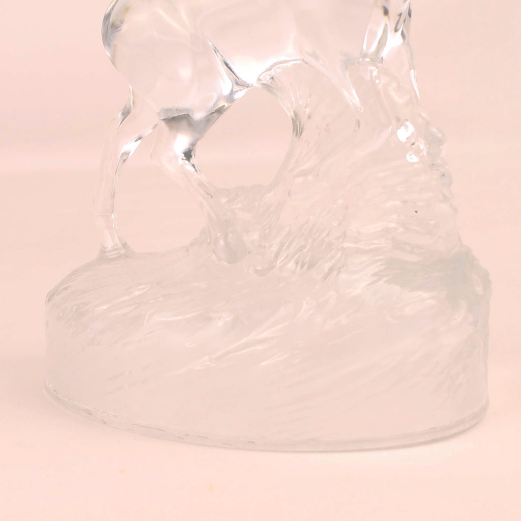 Figura de ciervo de cristal | Cristal transparente | 20 cm