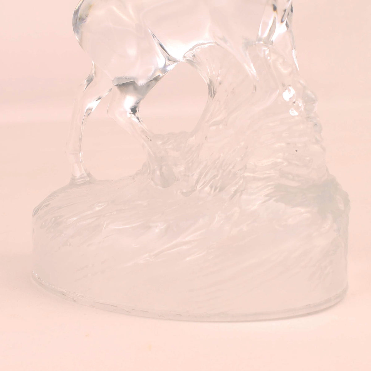 Figura de ciervo de cristal | Cristal transparente | 20 cm