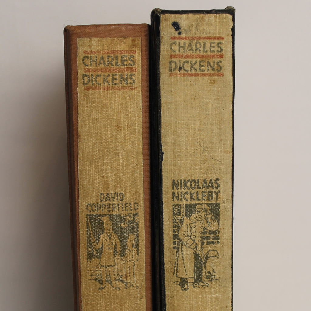 Charles Dickens - David Copperfield & Nikolaas Nickleby - Geïllustreerde Uitgaven - N.V. Gebr. Graauw Amsterdam / Soerabaia – ca. 1930