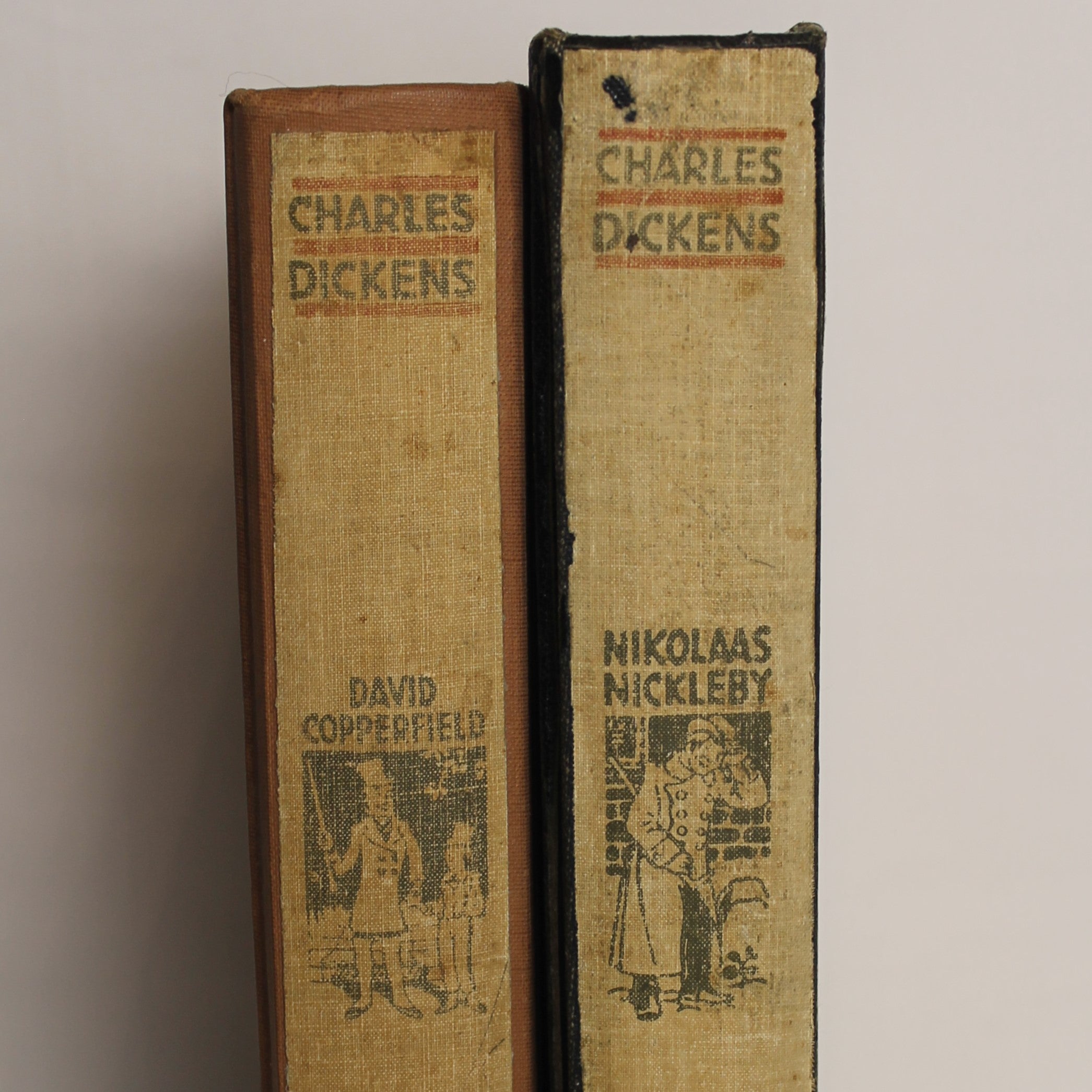 Charles Dickens - David Copperfield & Nikolaas Nickleby - Geïllustreerde Uitgaven - N.V. Gebr. Graauw Amsterdam / Soerabaia – ca. 1930