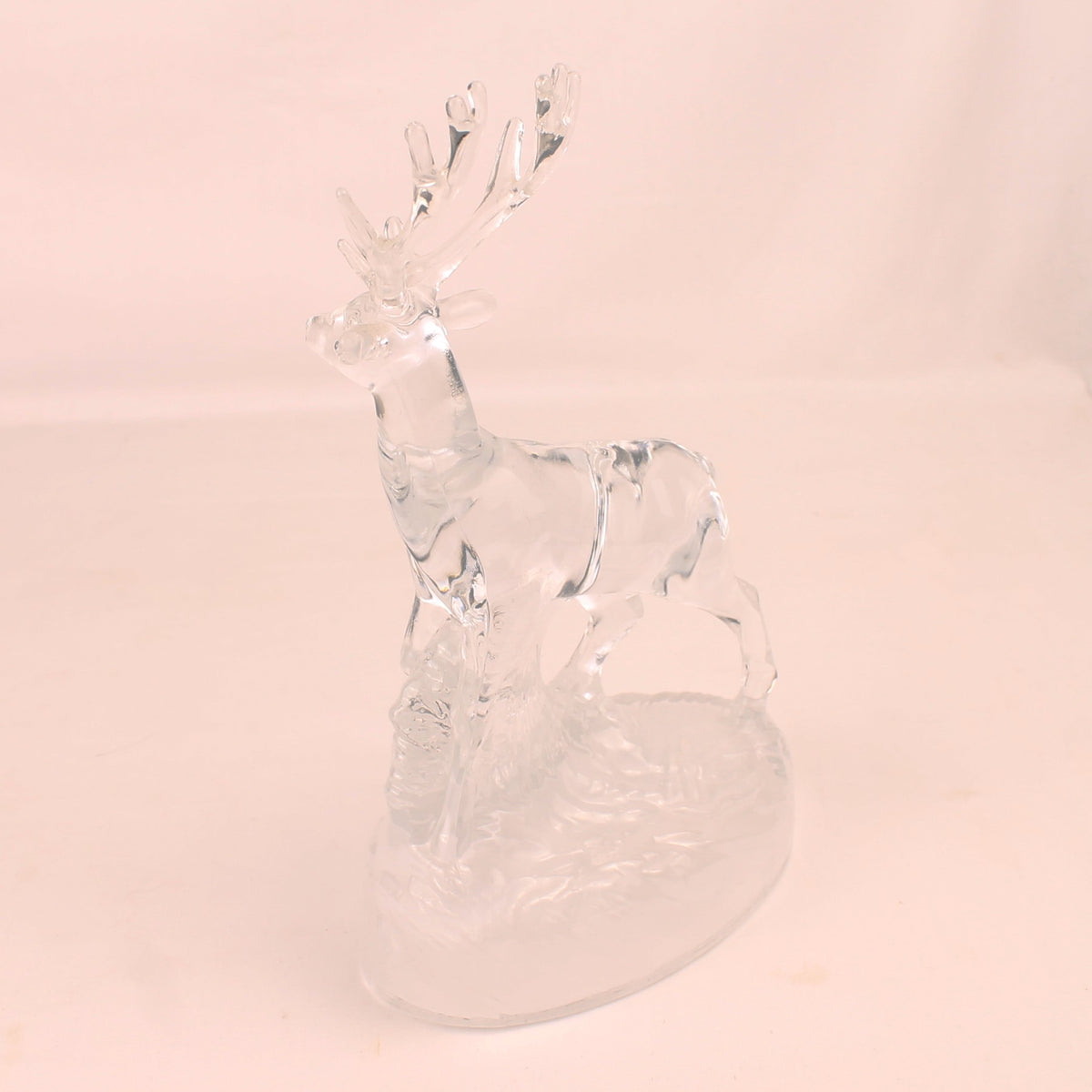 Figura de ciervo de cristal | Cristal transparente | 20 cm
