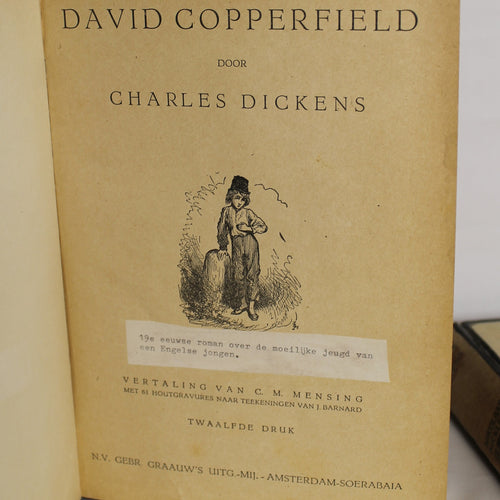 Charles Dickens - David Copperfield & Nikolaas Nickleby - Geïllustreerde Uitgaven - N.V. Gebr. Graauw Amsterdam / Soerabaia – ca. 1930