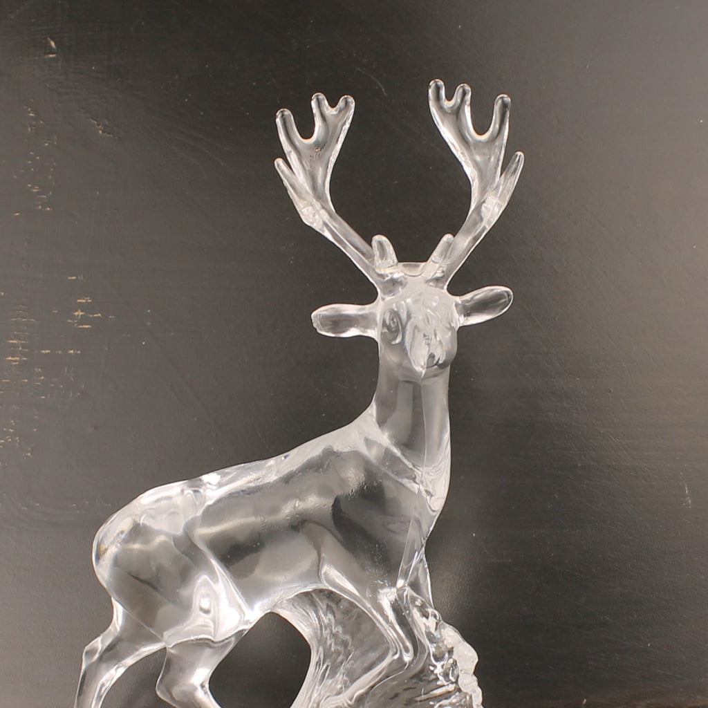 Figura de ciervo de cristal | Cristal transparente | 20 cm