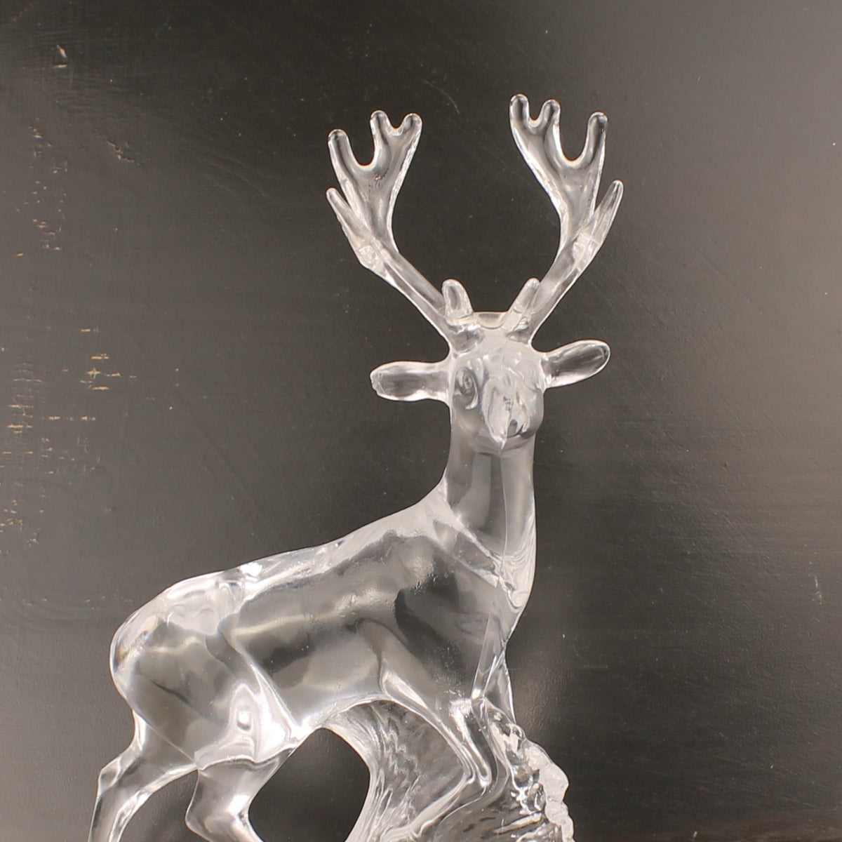 Figura de ciervo de cristal | Cristal transparente | 20 cm